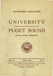 1912-1913 Bulletin by University of Puget Sound