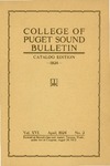 1924-1925 Bulletin by University of Puget Sound