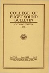 1925-1926 Bulletin by University of Puget Sound