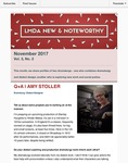 LMDA New & Noteworthy, November 2017 by Amy Stoller, Jeremy Stoller, Andrea Kovich, and L. E. Webster
