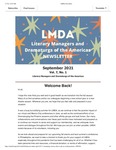 LMDA Newsletter, September 2021 by Bryan Moore and Jacqueline Goldfinger