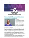 LMDA New and Noteworthy, October 2020 by Lavina Jadhwani, Julie McIsaac, and Philippa Kelly