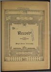 Ye Recorde, 1897-10 by Associated Students of the University of Puget Sound
